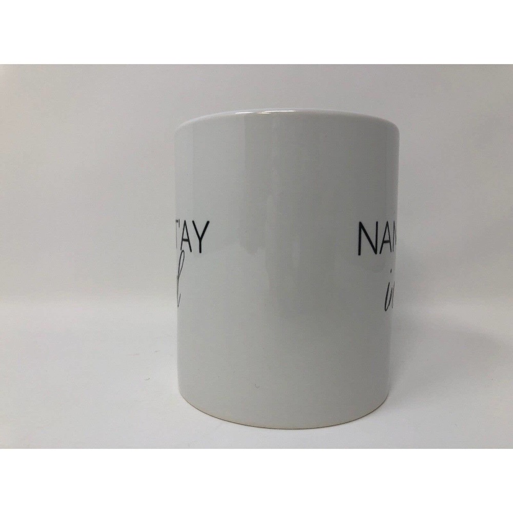 Namastay in Bed Coffee Mug Basic White Black Classic Sweet Water Decor Gag Gift - Picture 4 of 6